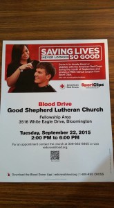 GSLC Red Cross Blood Drive 9-22-2015